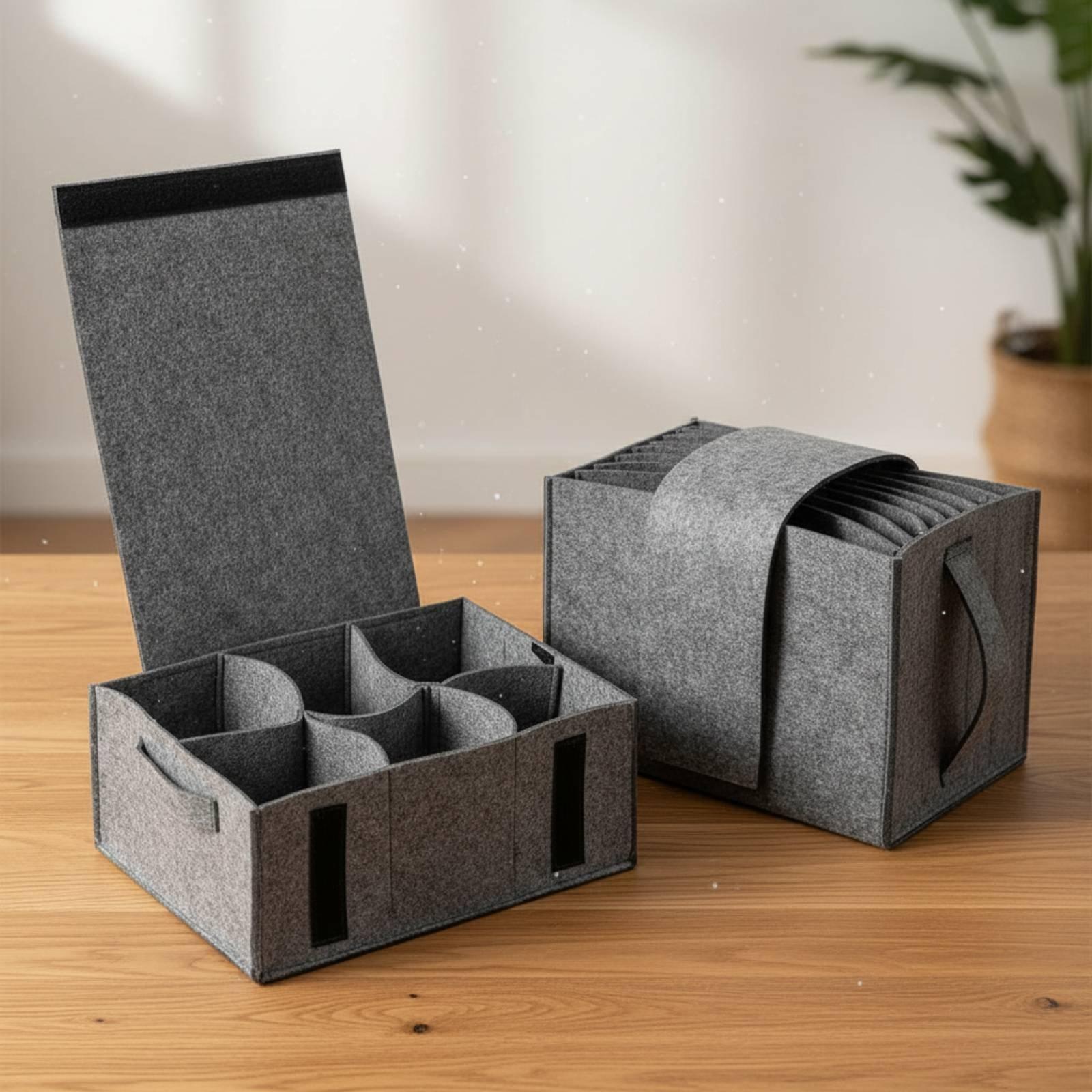 Coffee Equipment Camping - Filz-Aufbewahrungstasche für den Haushalt, tragbarer Besteckträger,