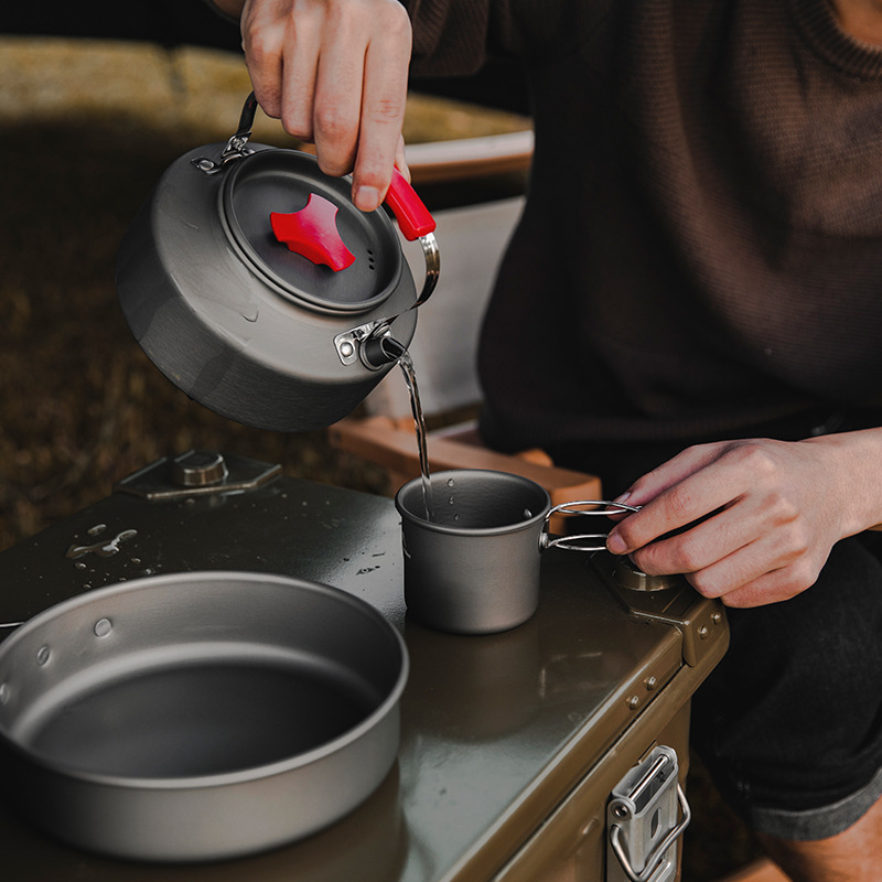 Coffee Equipment And Supplies - Camping Becher Outdoor Kaffee Tee Aluminium
