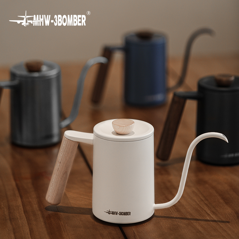 Coffee Equipment Pour Over - MHW-3BOMBER Planet Handbrau-Wasserkocher, Wasserkocher, Schwanenhals-Auslauf, Tropfkaffeemaschine,