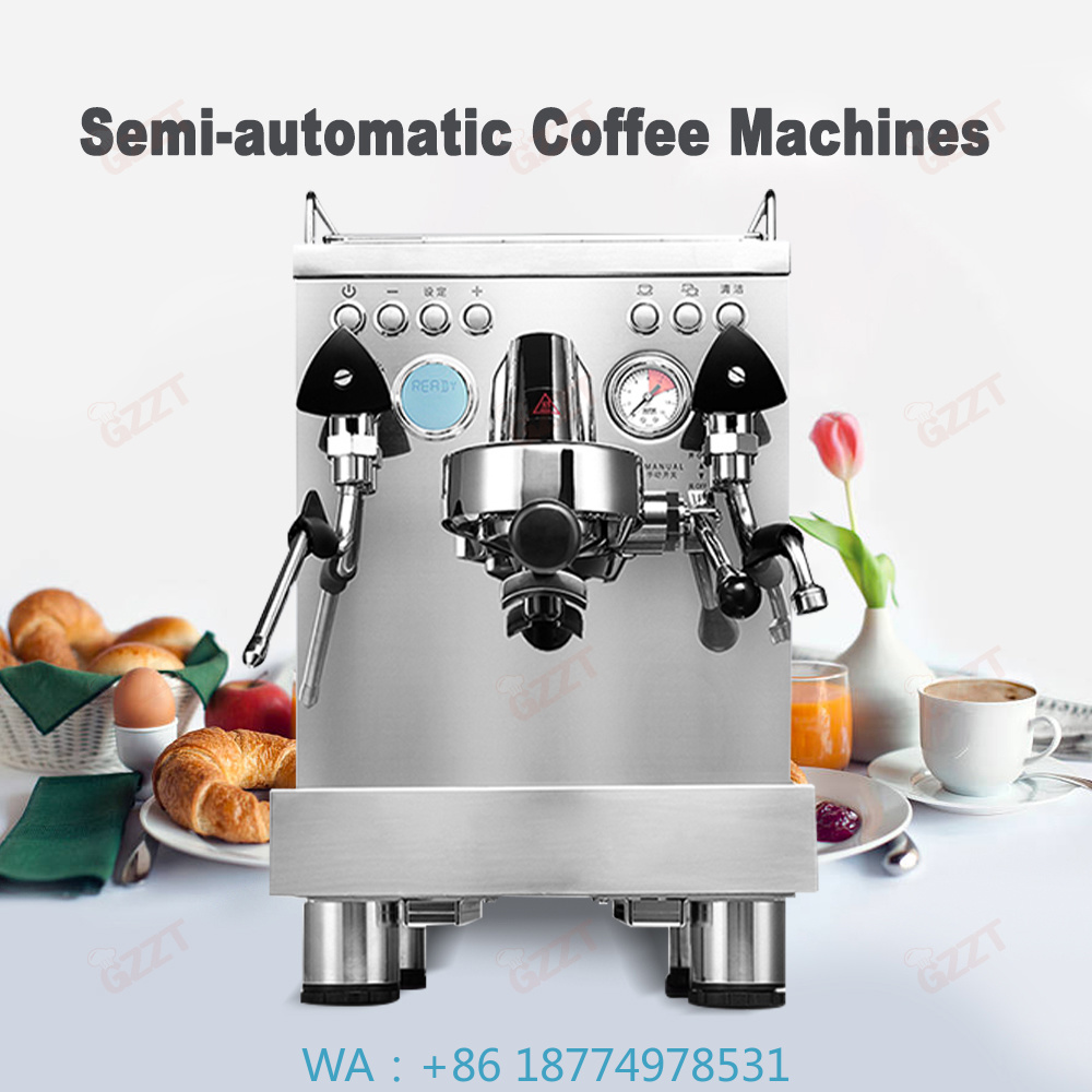Coffee Equipment And Supplies - Doppelte Wasserversorgung Espresso-Brühmaschine, Professionelle Halbautomatische Maschine