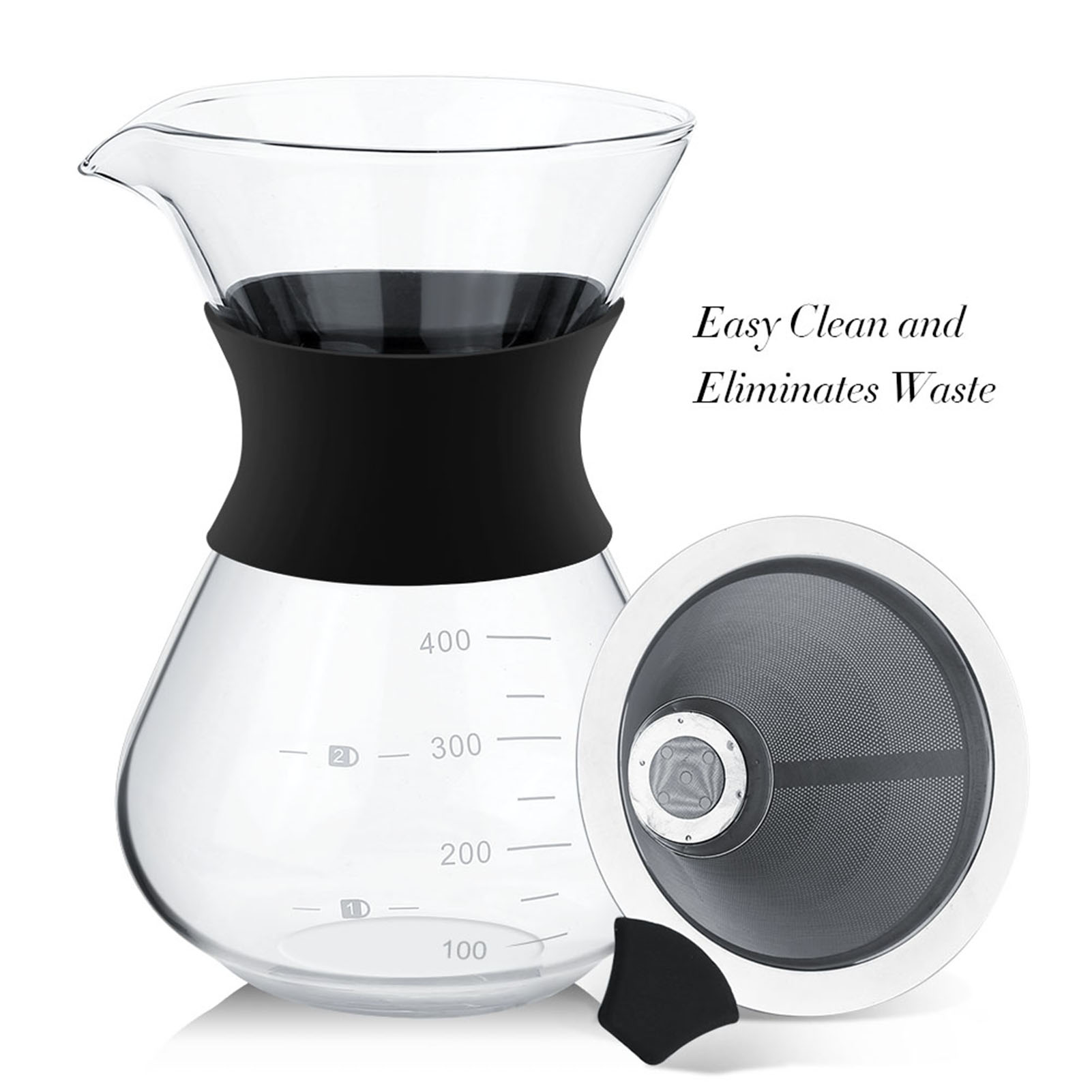 Coffee Equipment Pour Over - 400ml manuelle Kaffee maschine mit Filter
