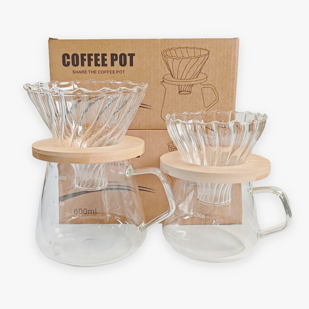 Coffee Equipment Pour Over - Punana 600 ml Kaffeemaschine-Set zum Übergießen,